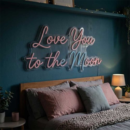 Love You to the Moon – Bedroom Decor for Couples & Parents