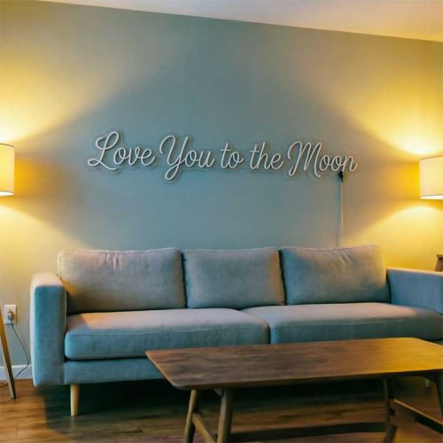 Love You to the Moon – Engagement & Proposal Neon Sign