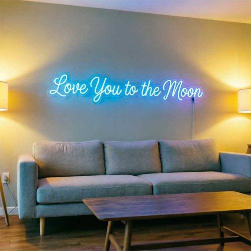 Love You to the Moon – Engagement & Proposal Neon Sign