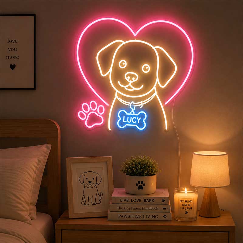“Lucy Dog” Neon Sign