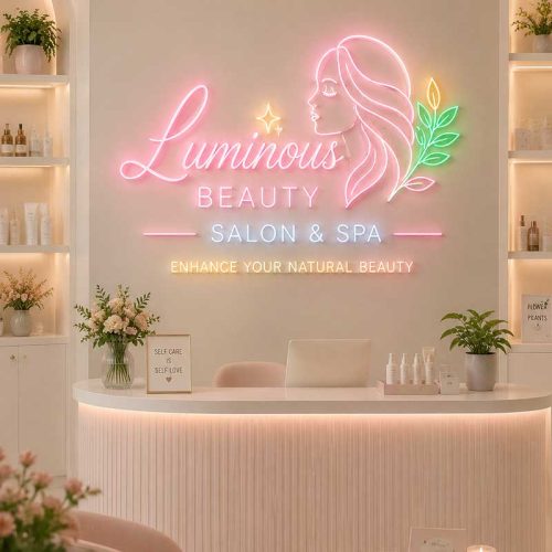 “Luminous Beauty” Neon Sign