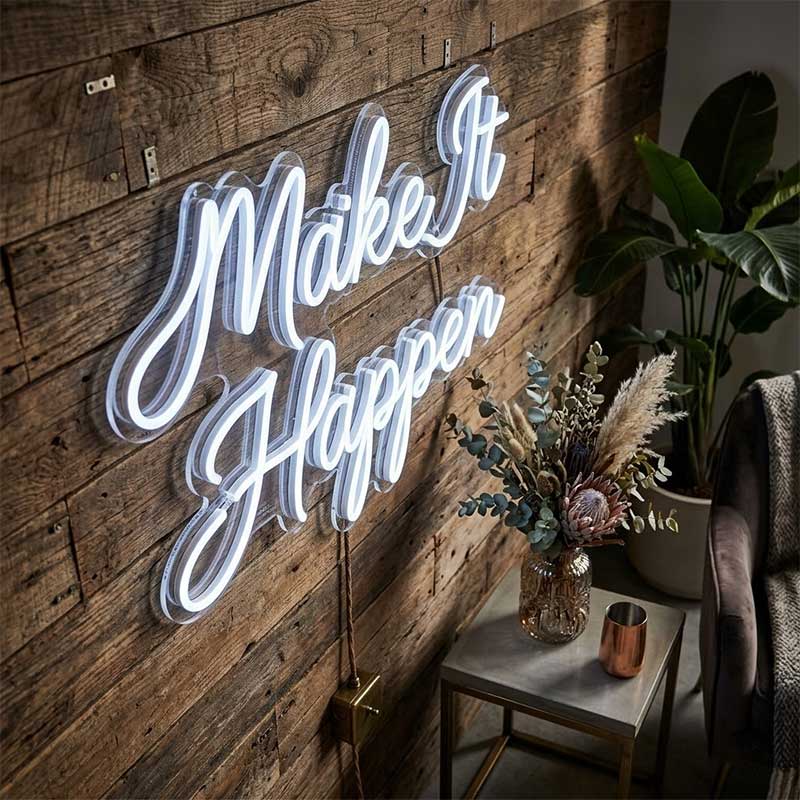 Make It Happen Neon Sign – Motivational Light for Offices 3