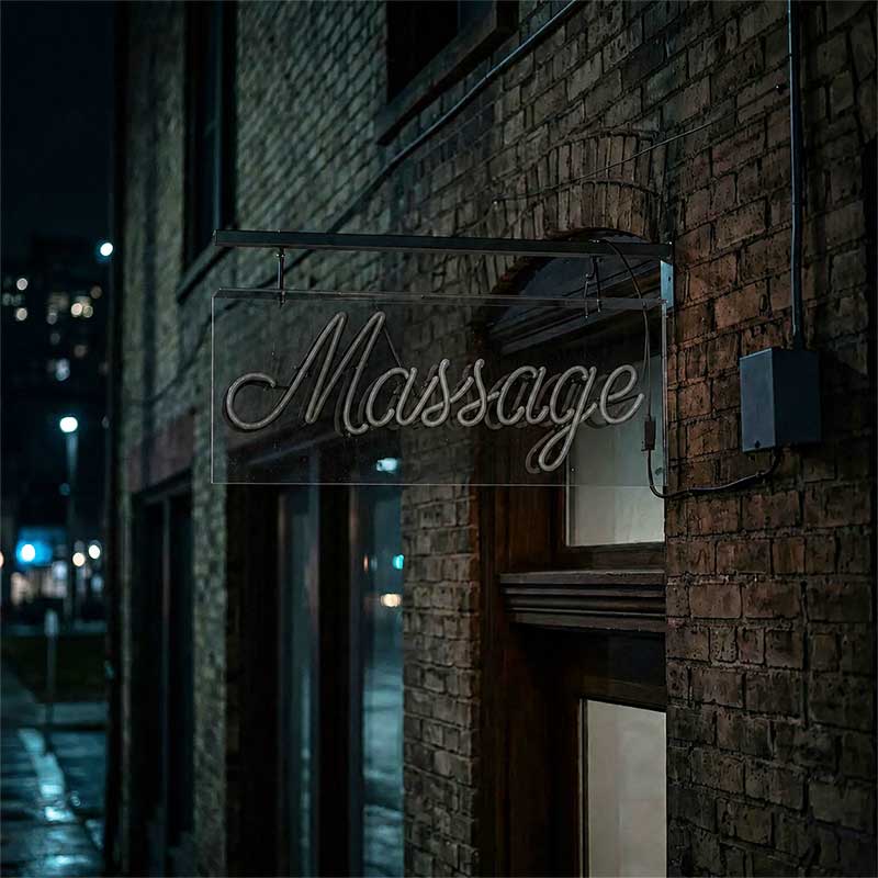 Massage Neon Sign – LED Spa Light 2