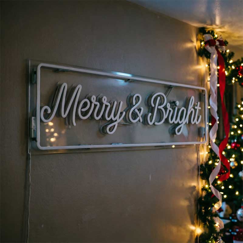 Merry & Bright – Custom LED Neon Sign 2