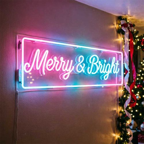 Merry & Bright – Custom LED Neon Sign
