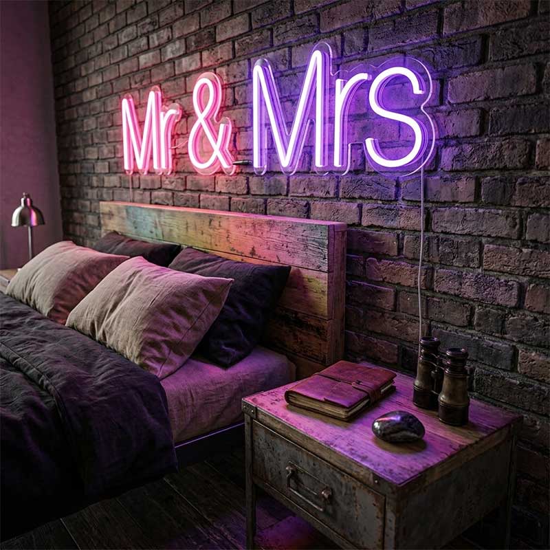 Mr & Mrs – Custom LED Neon Sign 3