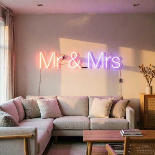 Mr & Mrs – Custom LED Neon Sign