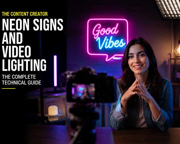 Neon Signs & Video Lighting for Content Creators