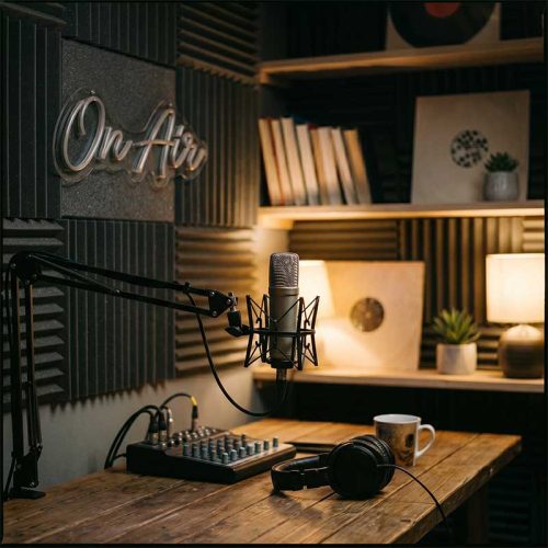 On Air – Podcast Recording Sign for Podcasters & Radio Hosts