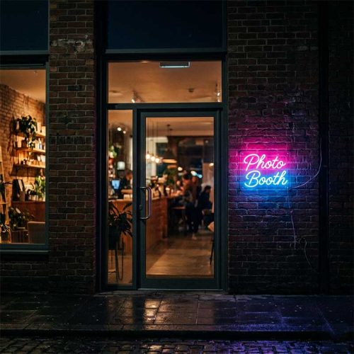 Photo Booth Neon Sign – LED Event Prop Light