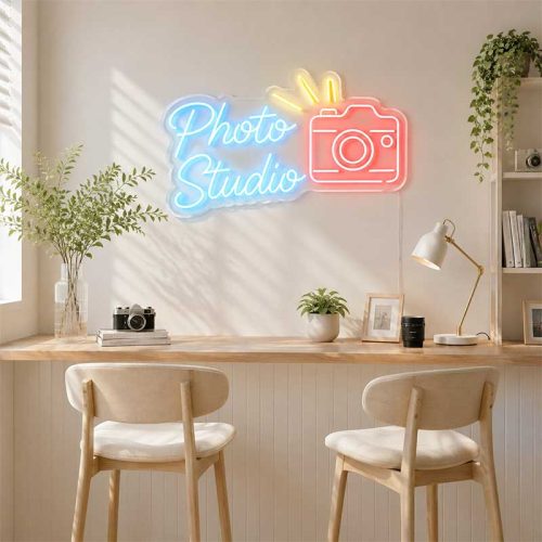 Frame the Magic – Photo Studio Neon Sign