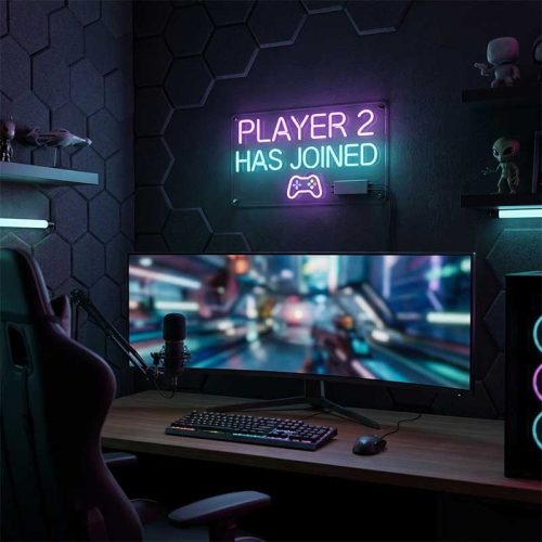 Player 2 Has Joined – Multiplayer Gaming Wall Decor