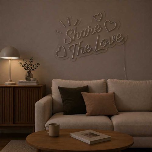 Share The Love Neon Sign