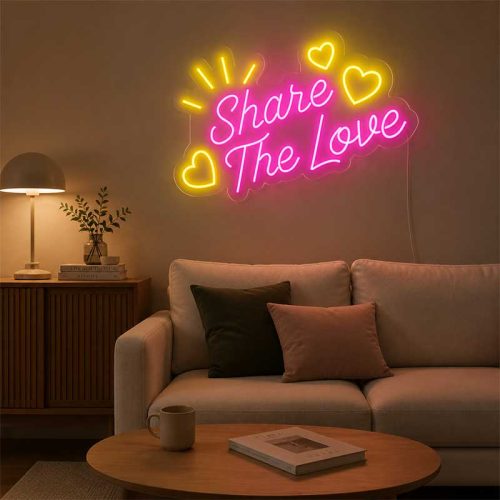 Share The Love Neon Sign