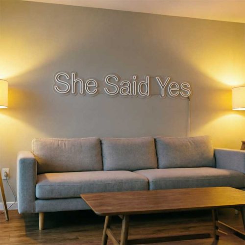She Said Yes – Custom LED Neon Sign