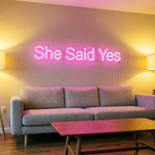 She Said Yes – Custom LED Neon Sign