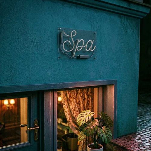 Spa Neon Sign – LED Wellness Light
