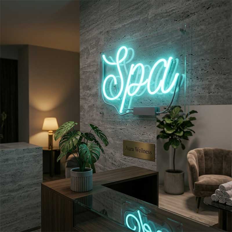 Spa Neon Sign – LED Wellness Light 3