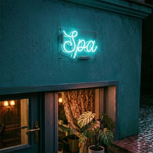 Spa Neon Sign – LED Wellness Light