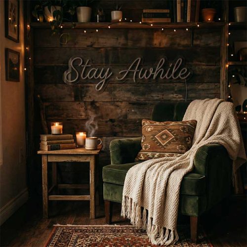 Stay Awhile – Entryway & Cozy Sitting Area