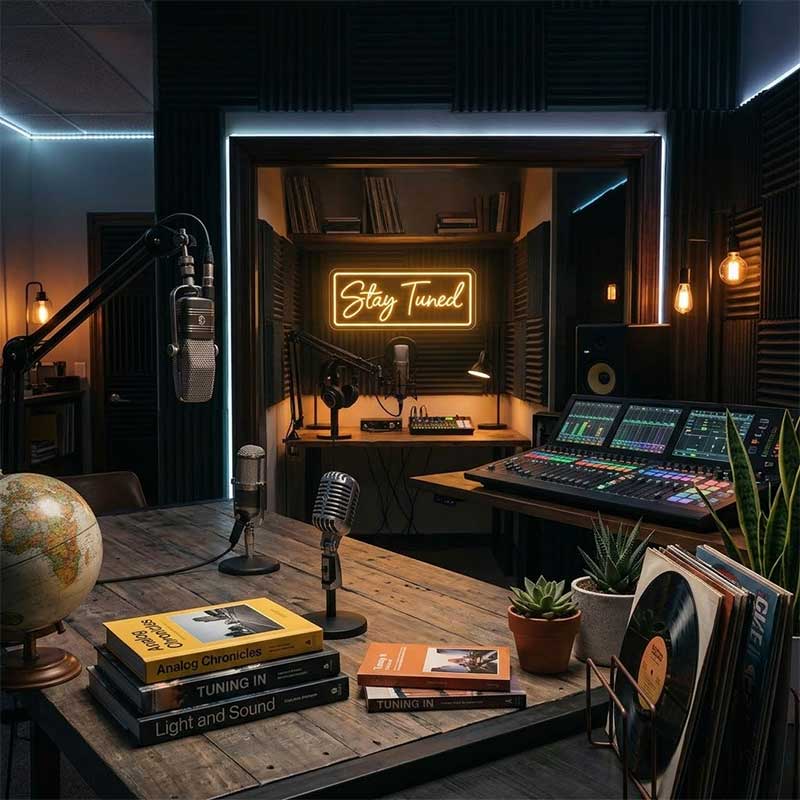Stay Tuned – Podcast Audience Neon 3