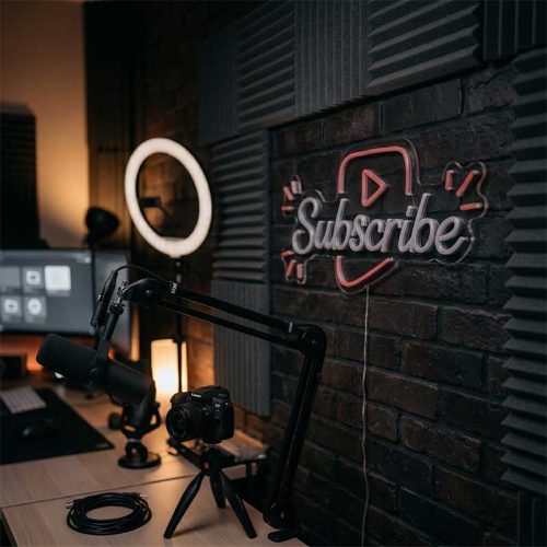 Subscribe – YouTube Icon Backdrop