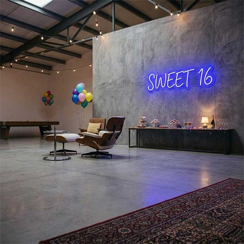 Sweet 16 – Custom LED Neon Sign 3