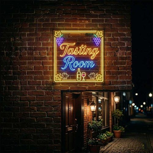 Tasting Room Neon Sign – LED Winery Light
