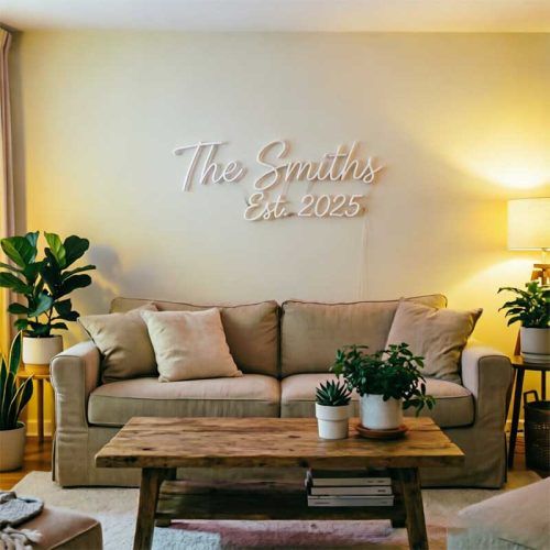 The Smiths Est. 2025 – Custom LED Neon Sign