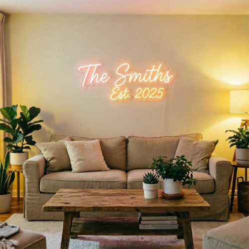 The Smiths Est. 2025 – Custom LED Neon Sign