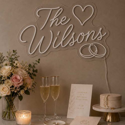 “The Wilsons” Neon Sign