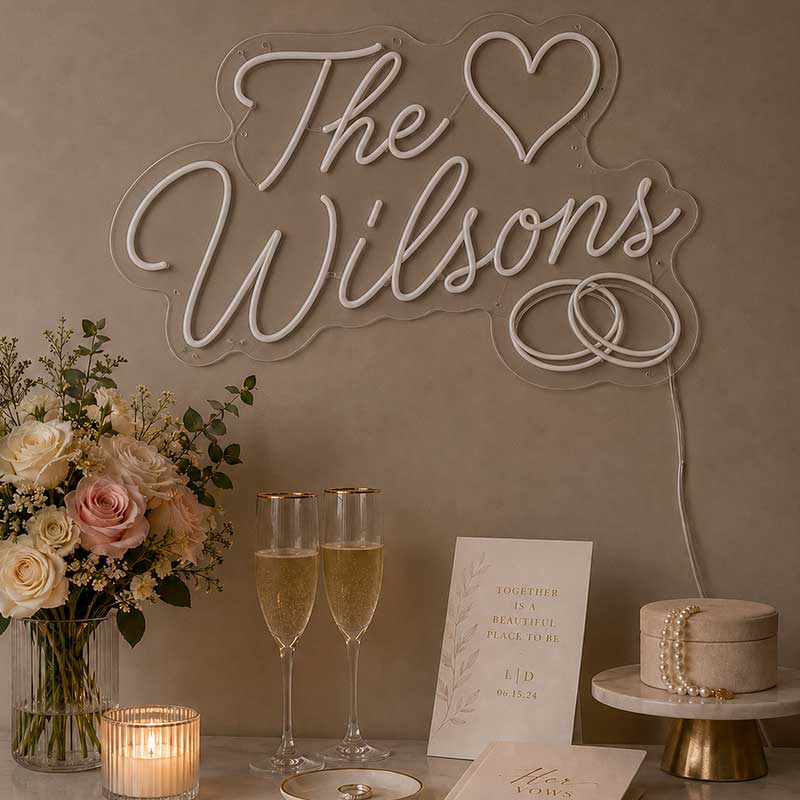“The Wilsons” Neon Sign 2