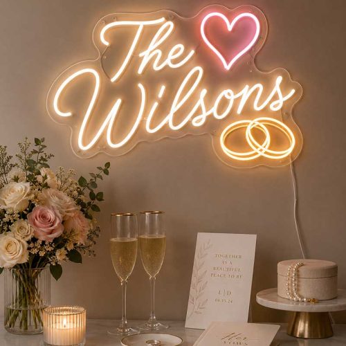 “The Wilsons” Neon Sign