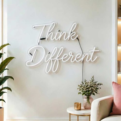Think Different Neon Sign – LED Creative Statement Light