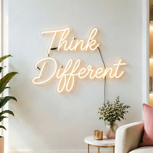 Think Different Neon Sign – LED Creative Statement Light
