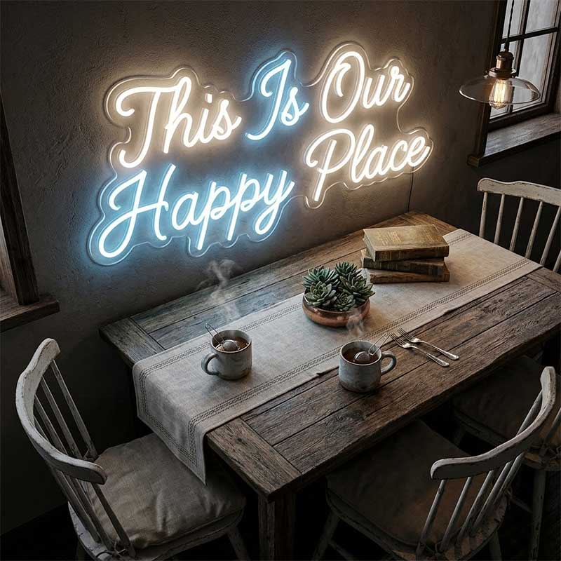 This Is Our Happy Place – Custom LED Neon Sign 3