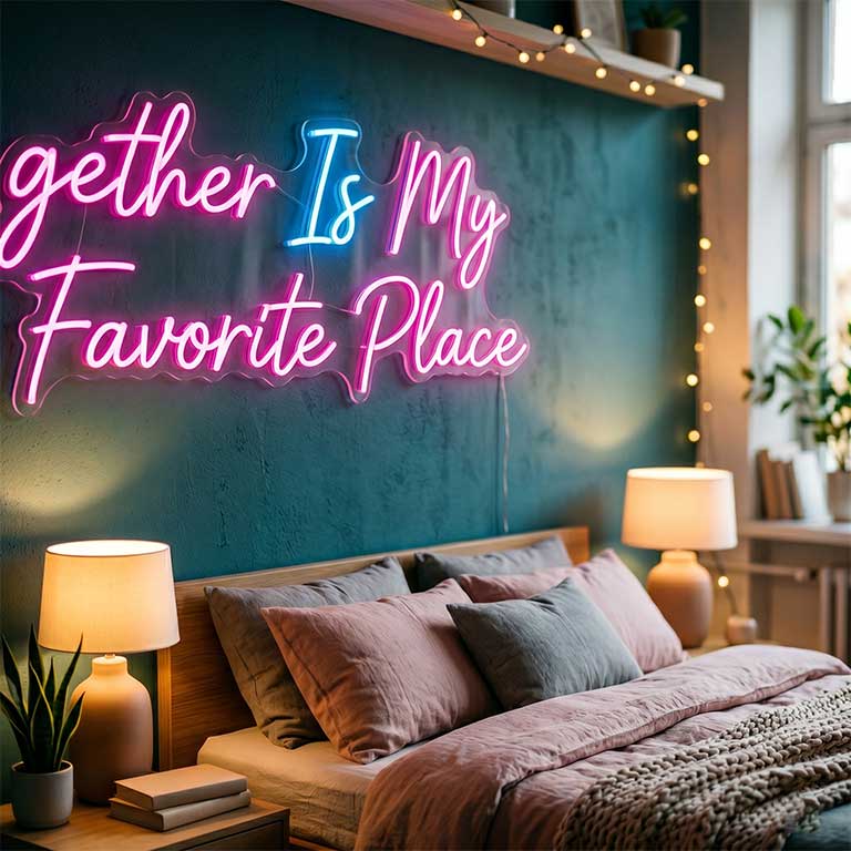 Together Is My Favorite Place – Master Bedroom Accent Wall