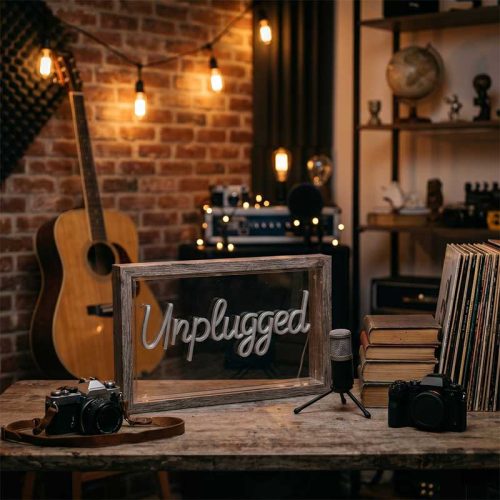 Unplugged – Acoustic Podcast Sign