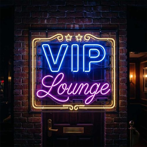 VIP Lounge Neon Sign – LED Exclusive Area Light