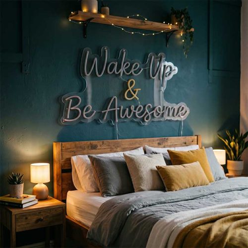 Wake Up & Be Awesome – Bedroom Morning Affirmation