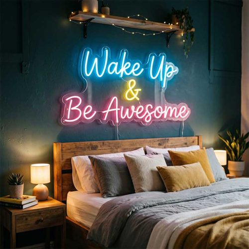 Wake Up & Be Awesome – Bedroom Morning Affirmation