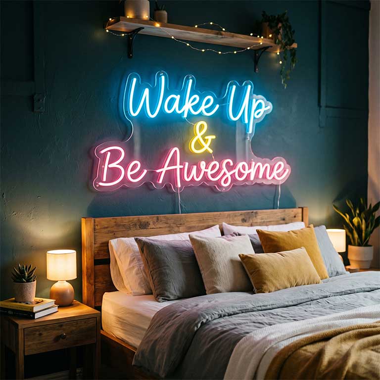 Wake Up & Be Awesome – Bedroom Morning Affirmation