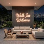 Walk Ins Welcome Neon Sign – LED Hair Salon Light 3