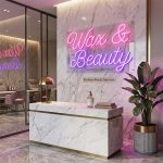 Wax & Beauty Neon Sign – LED Studio Light 3
