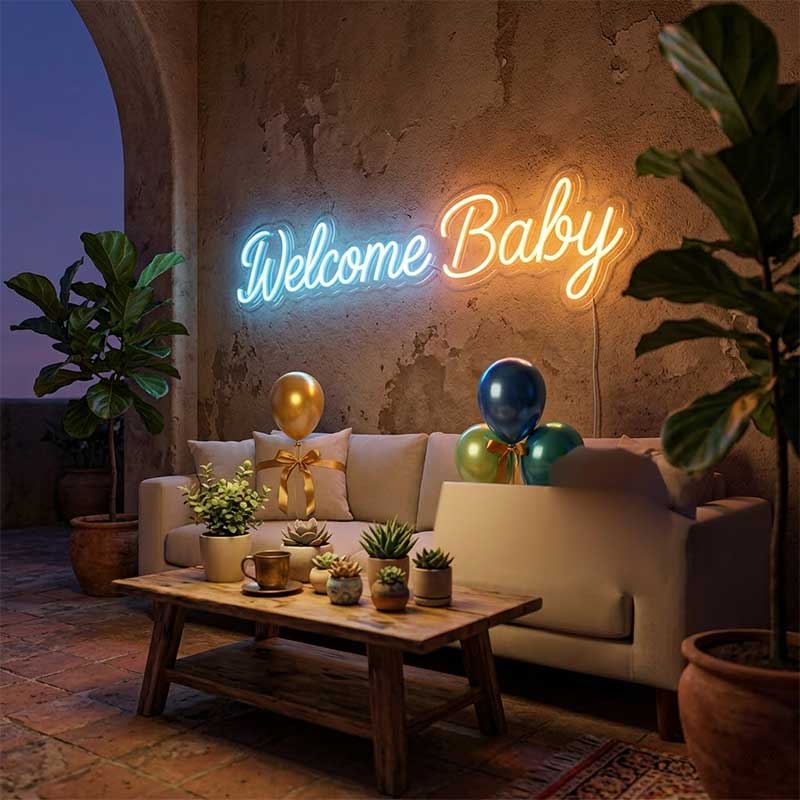 Welcome Baby – Custom LED Neon Sign 3