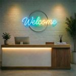 Welcome Neon Sign – LED Lobby