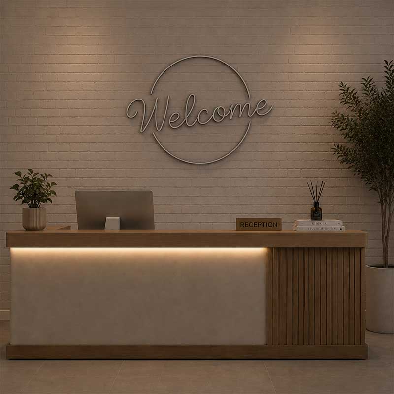 Welcome Neon Sign – For Home Business Entryway & Front Door 2