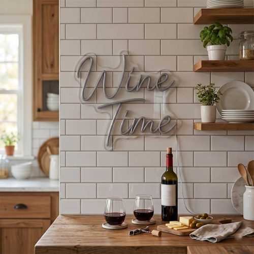 Wine Time – Home Bar & Kitchen Wine Corner Decor