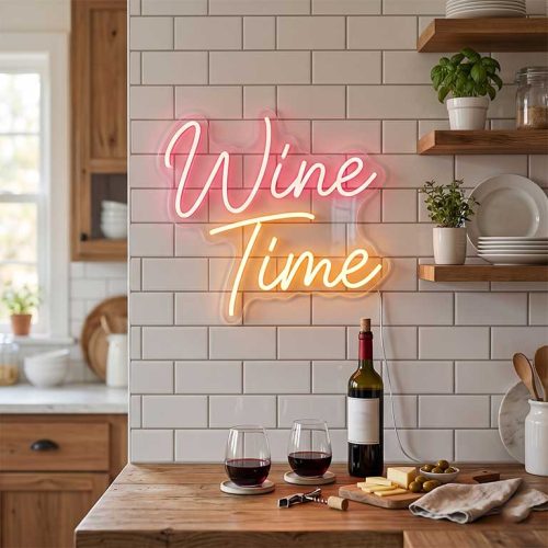 Wine Time – Home Bar & Kitchen Wine Corner Decor