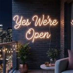 Yes We’re Open Neon Sign – Bright LED Storefront Light 3